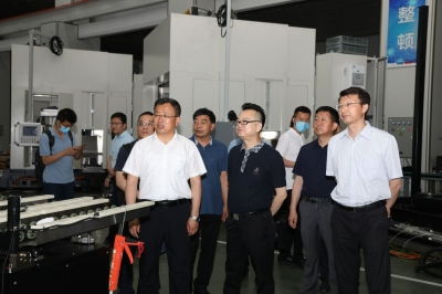 2021年6月10日寧夏回族自治區銀川市委副書記、市長趙旭輝一行天通考察指導